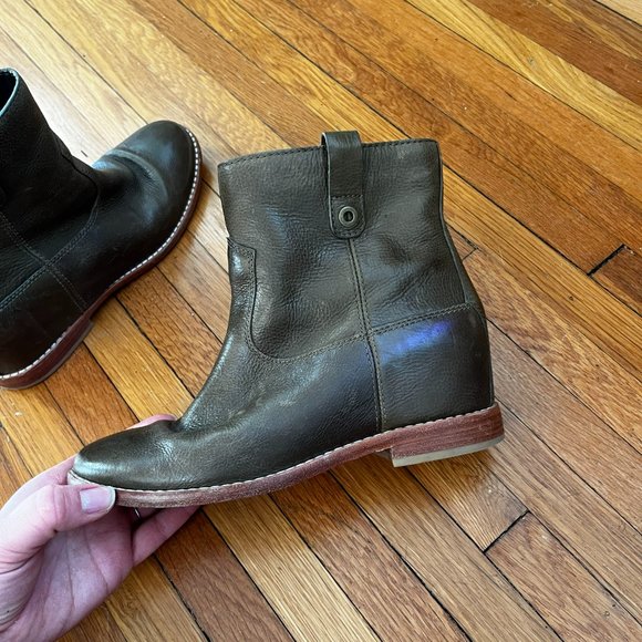 Cole Haan Olive Ankle Boots - Picture 9 of 10